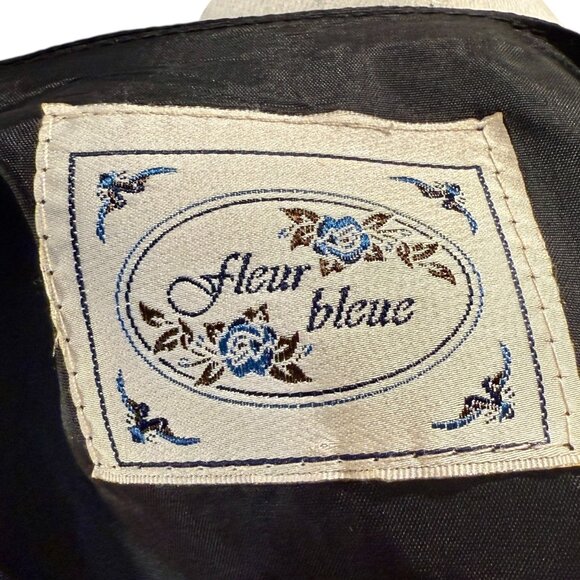 Vintage Western Fleur Bleue Tapestry Vest Equestrian Fox Hunt Scene Waistcoat - Picture 6 of 7